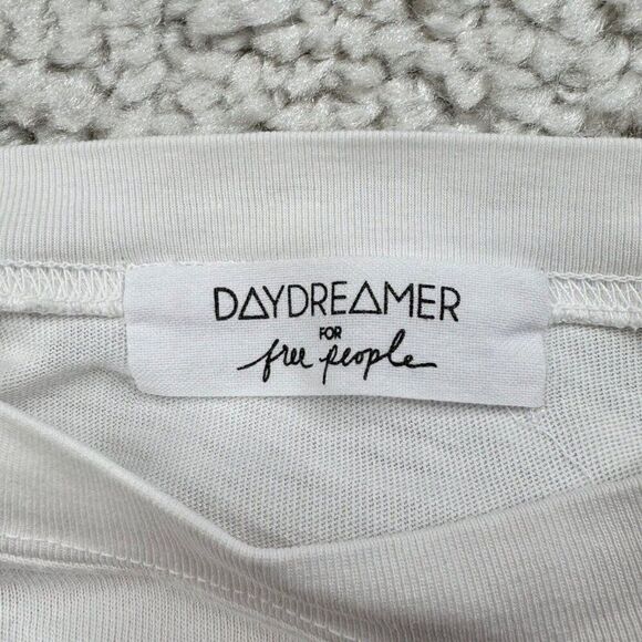 Daydreamer Free People Rainbow Wash Cropped Long Sleeve Tee - Picture 6 of 11